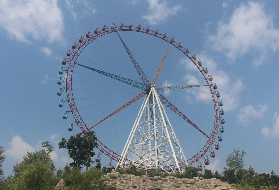 89m Steel Cable Ferris Wheel 