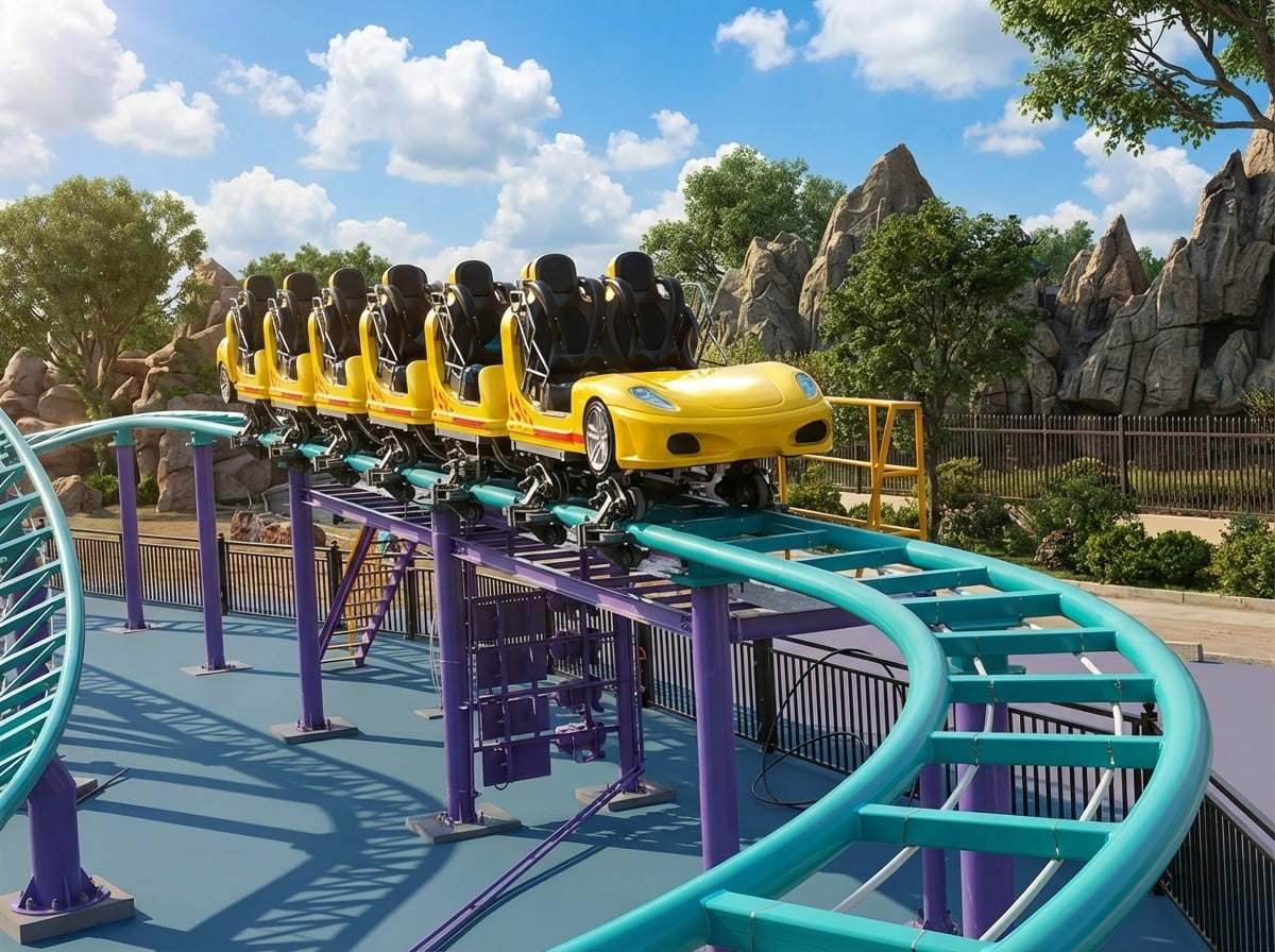 Crazy Car Roller Coaster 