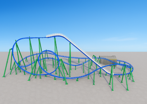 Five Loops Roller Coaster  3