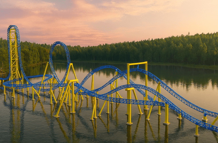 Cross Lake Vertical Roller Coaster