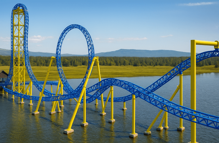 Cross Lake Vertical Roller Coaster 2