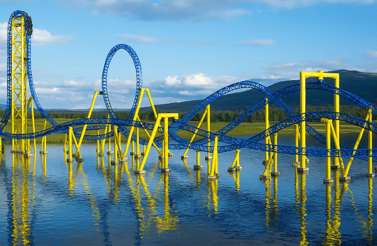 Cross Lake Vertical Roller Coaster 3