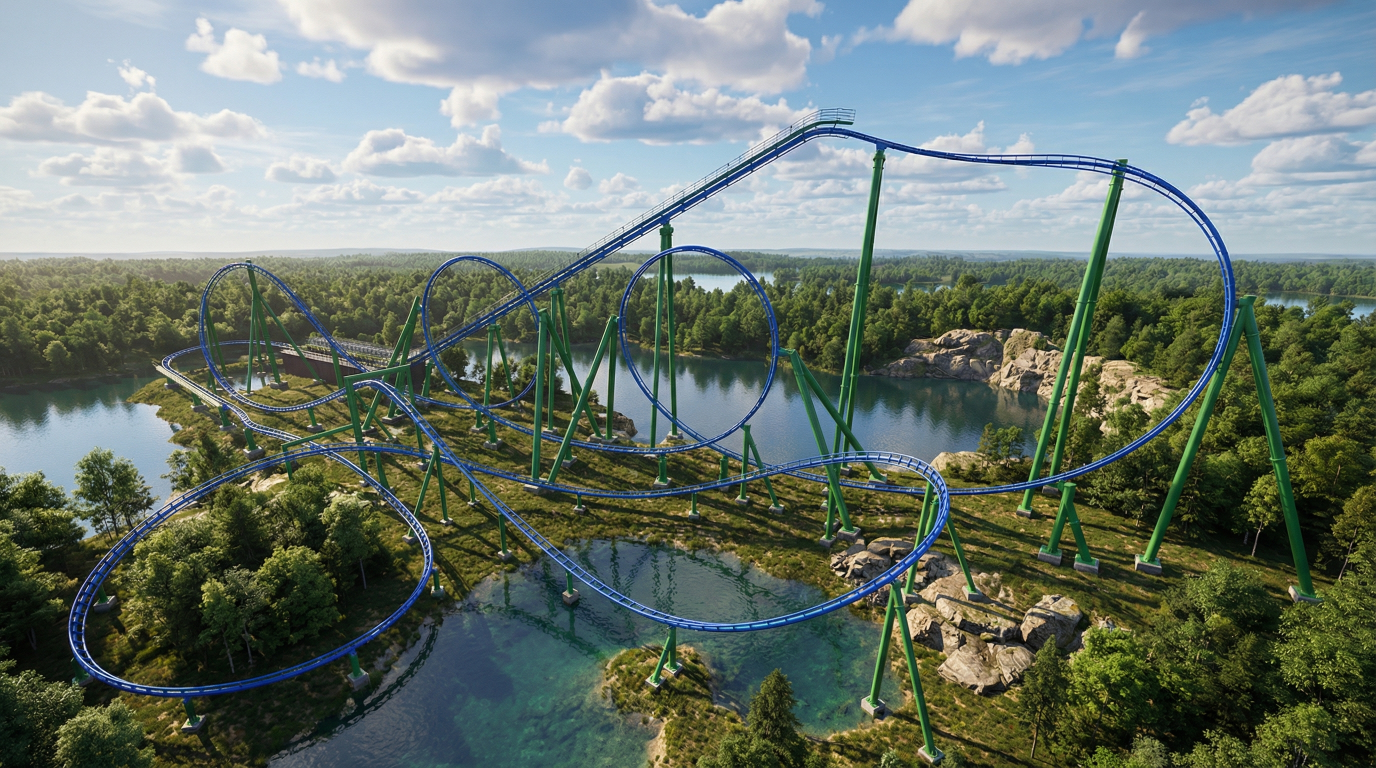 Eight-Loop Roller Coaster – A New Level of Thrills